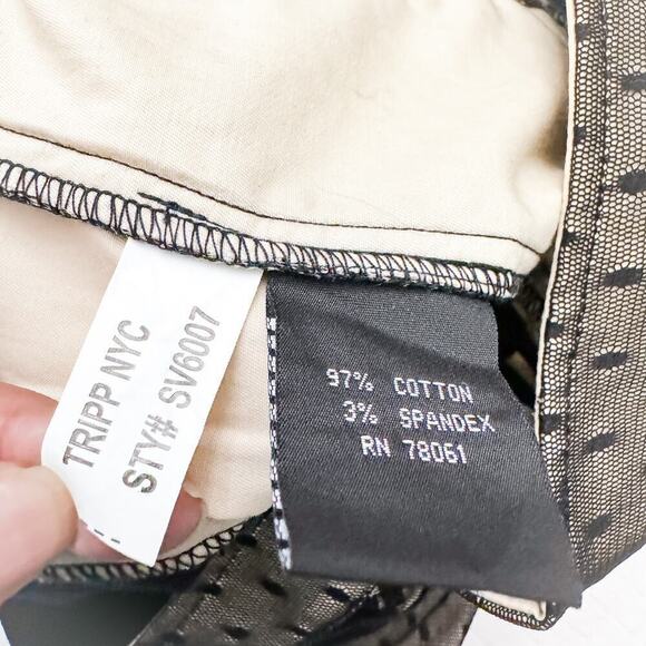 Tripps NYC Black Lace Vampire Goth Pencil Skirt Size M EUC - Picture 5 of 6